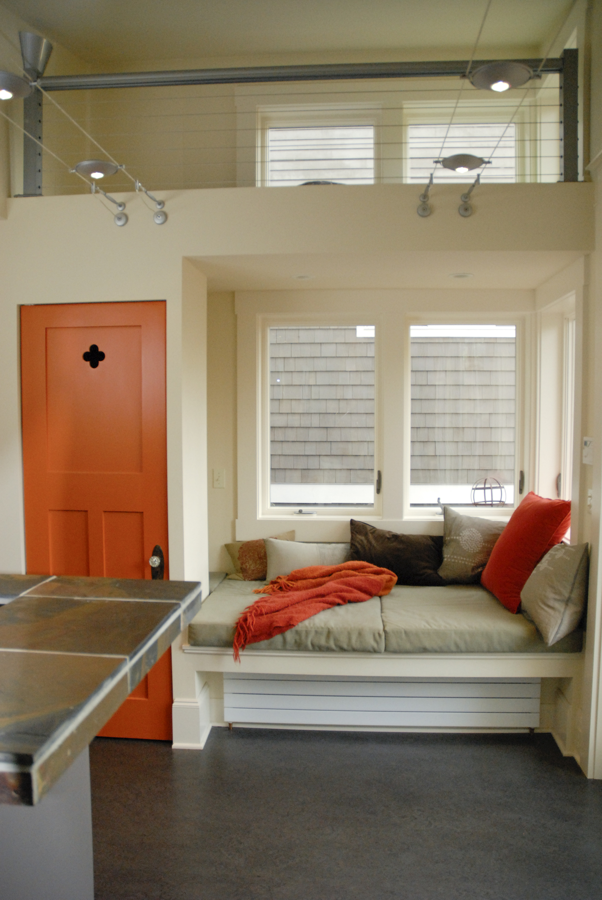 Designed to reflect the clients artistic nature, eco-friendly sensibilities and love of casual gatherings
