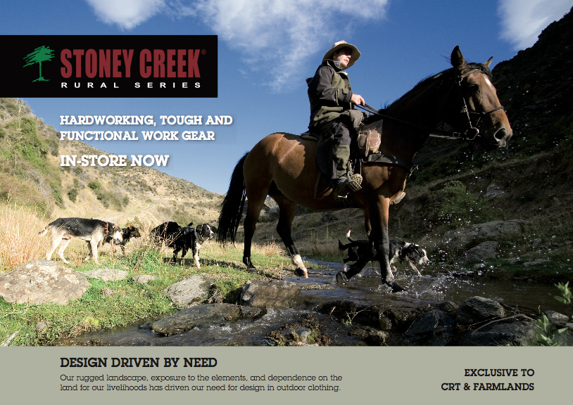 BrandCom assisted Stoney Creek in telling the story of how they came to evolve from just hunting gear, into their rural series range for farmers, this story is designed to take their loyal hunting customers with them as they moved the company into new territory. > View Brochure