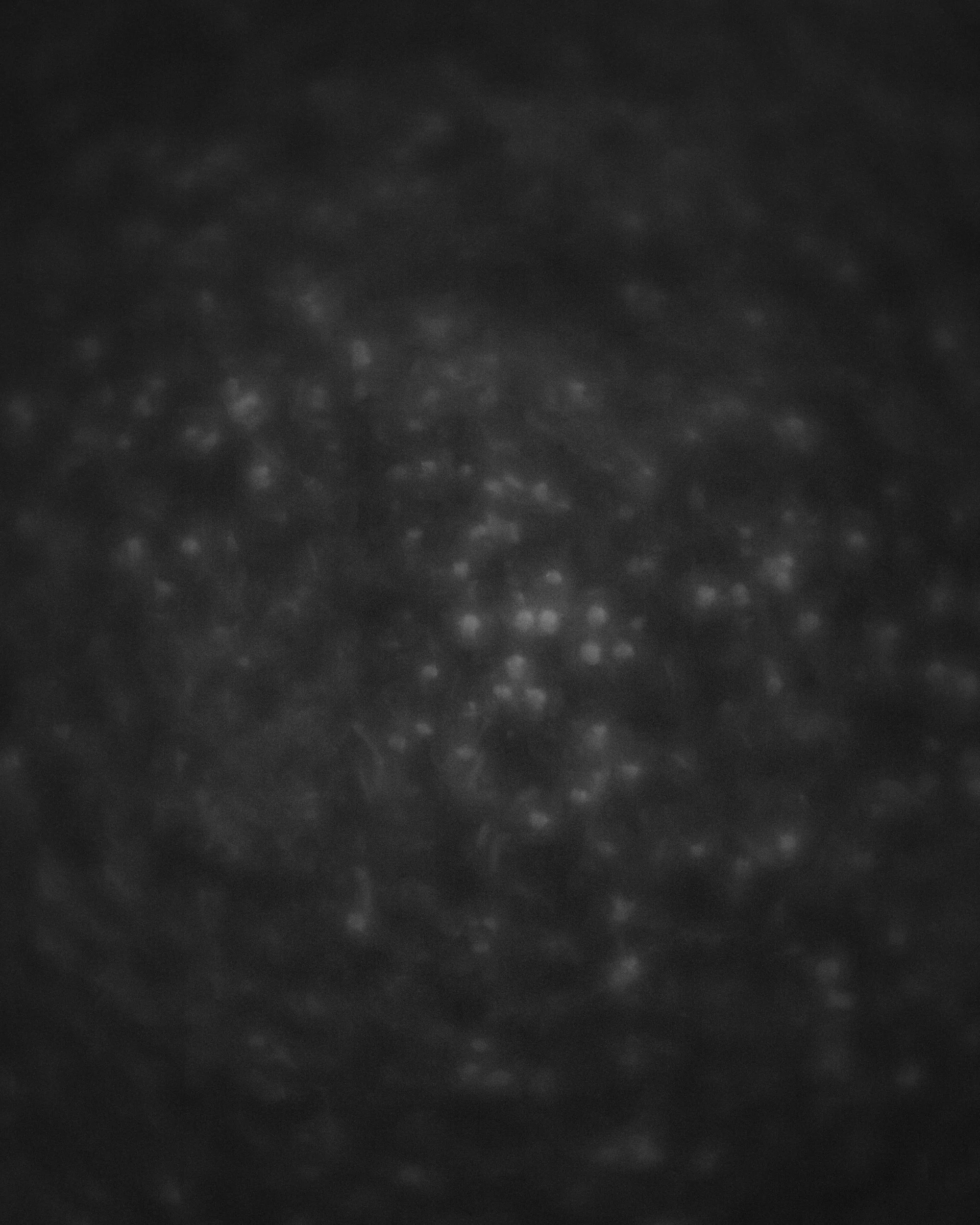 The image shows a dark surface with small reflective spots scattered across it, resembling a textured material or surface with light reflections.