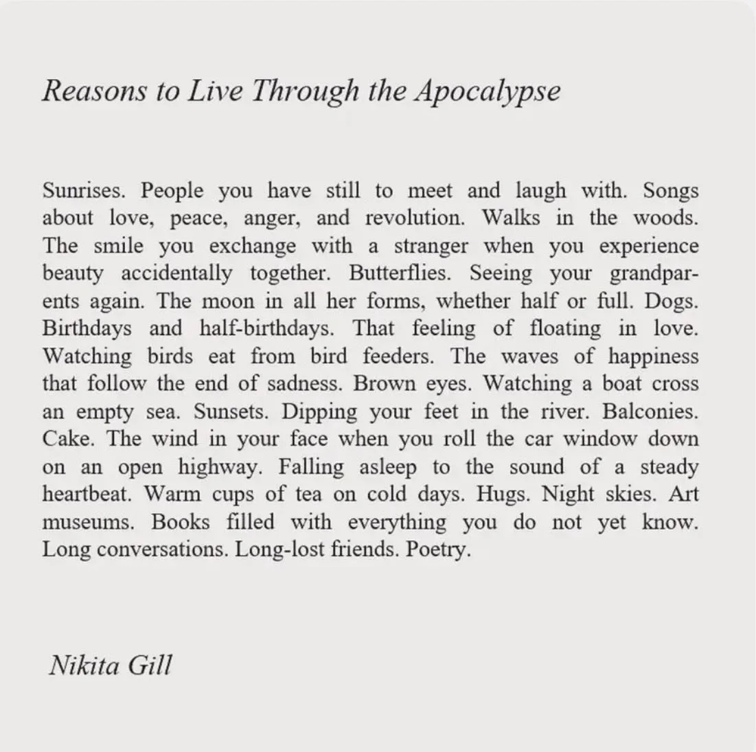 always a good reminder. love to all 🤍