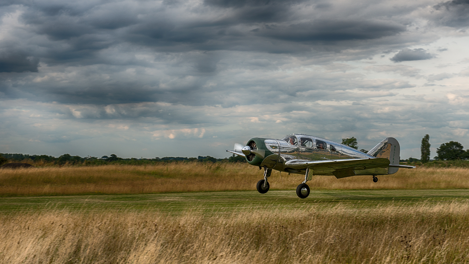 This Spartan Executive is probably my favorite aircraft from the show - but this was taken back at the Little Gransden Airfield. The plane normally resides at the airfield where I'm temporarily living, so I've had two weeks to drool over that polished aluminum finish!