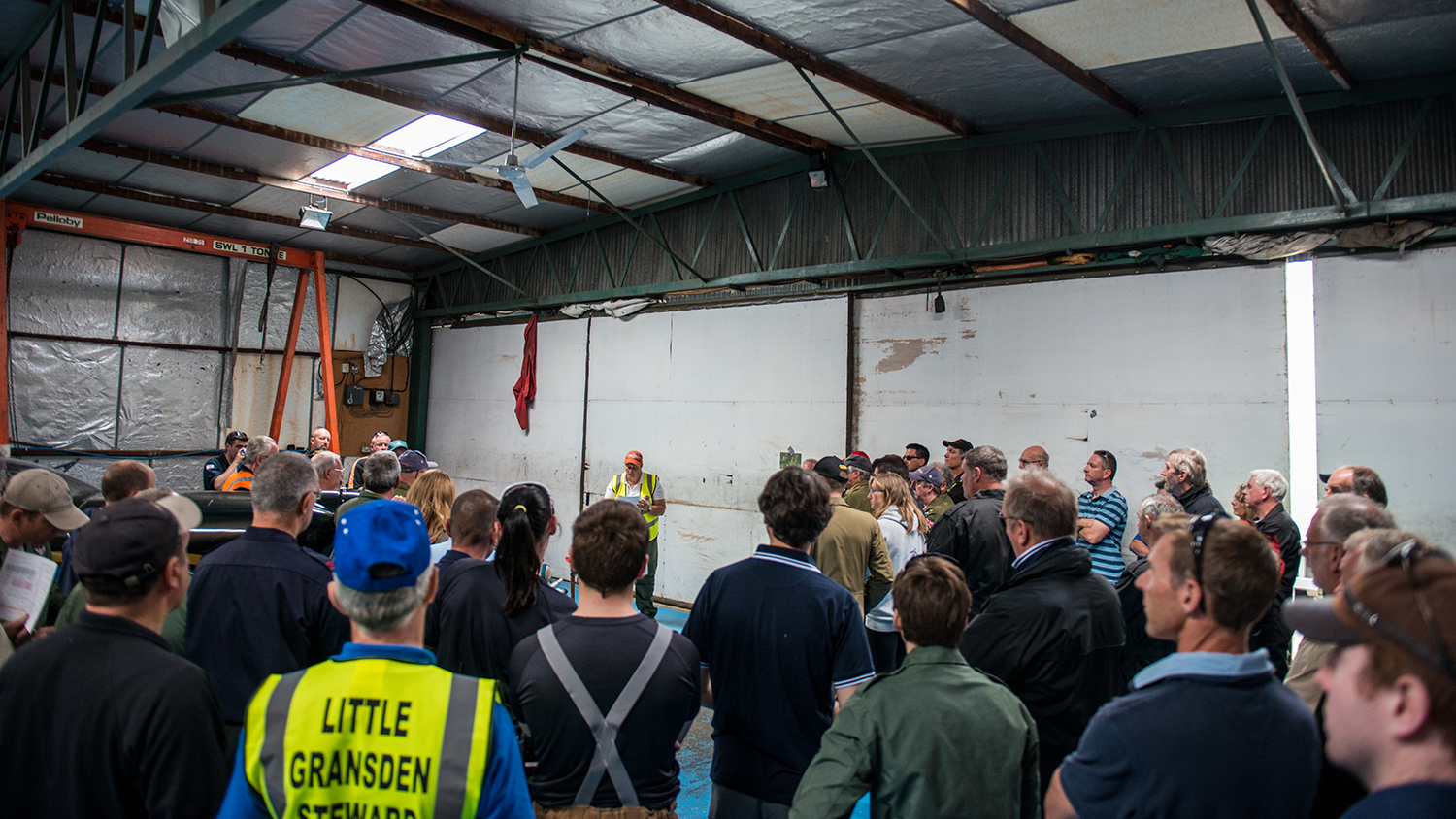 Held in one of the hangars before the show started, the pilots orientation was a chance to work out the final logistics for the flying performances. Here the flight director is briefing the pilots that would be performing on everything from emergency procedures to where the snacks are located.