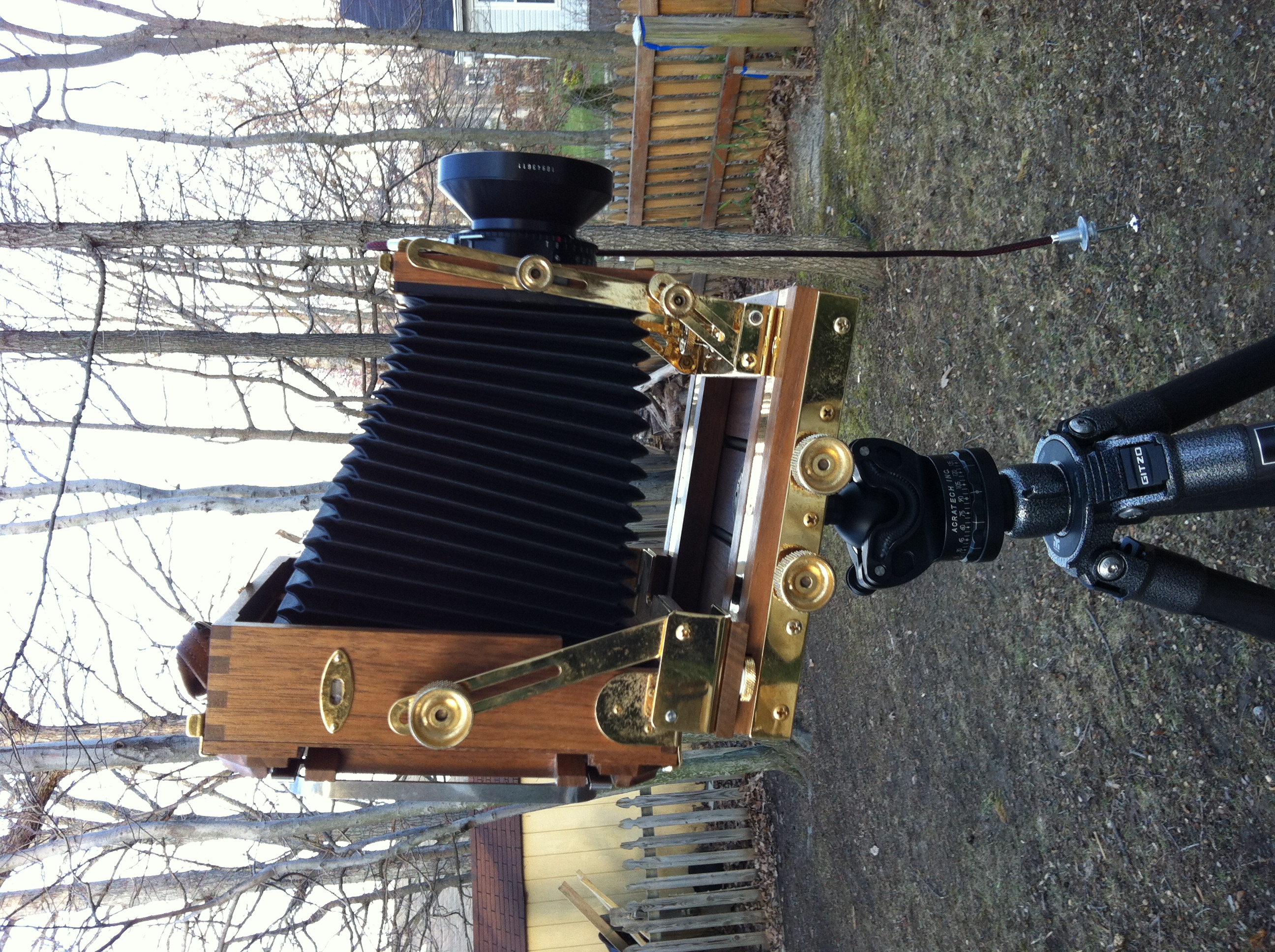 My large format Zone VI camera accepts 4x5 inch sheet film