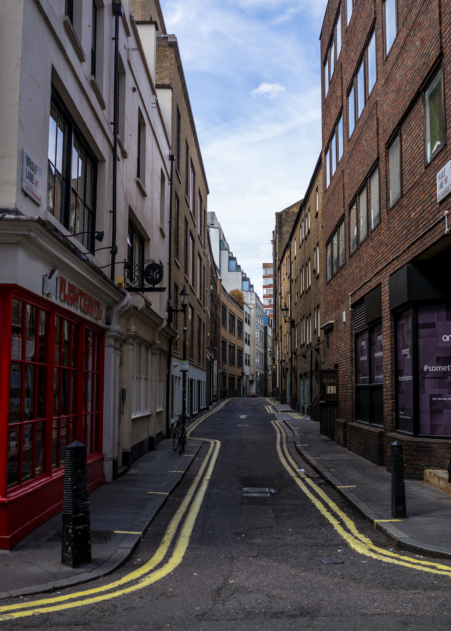 One of the busy (er, not busy?) Soho streets