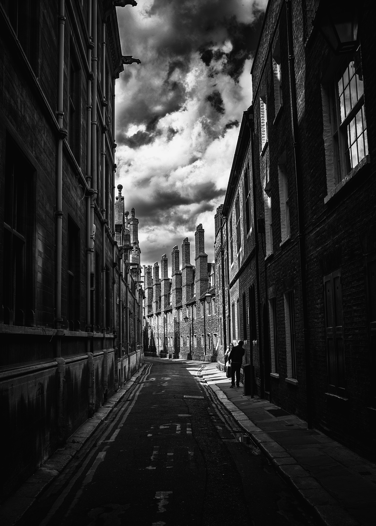 My favorite street in Cambridge. Edited in Nik Silver Effects 2.
