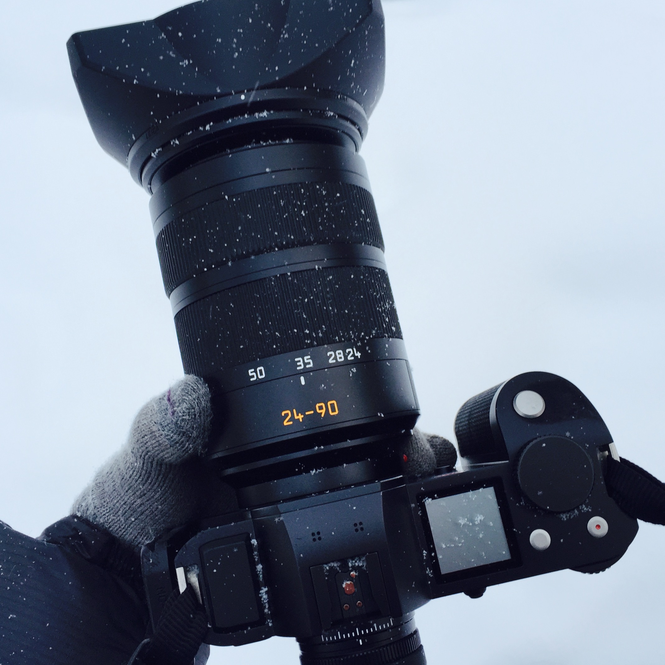 Weather sealing, one of the selling points of the Leica SL, was critical in this environment. I also was extra careful to turn off the camera during long periods between shots to preserve precious battery life. PS - that's the Really Right Stuff L-plate on the camera.
