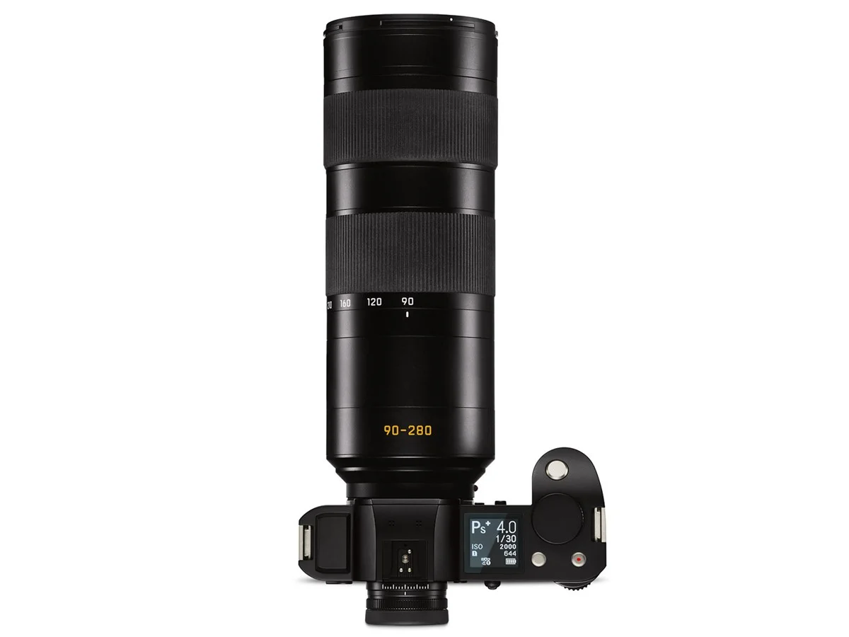 Stock photograph of the 90-280mm lens mounted on the Leica SL body. Image from LeicaRumors.com 