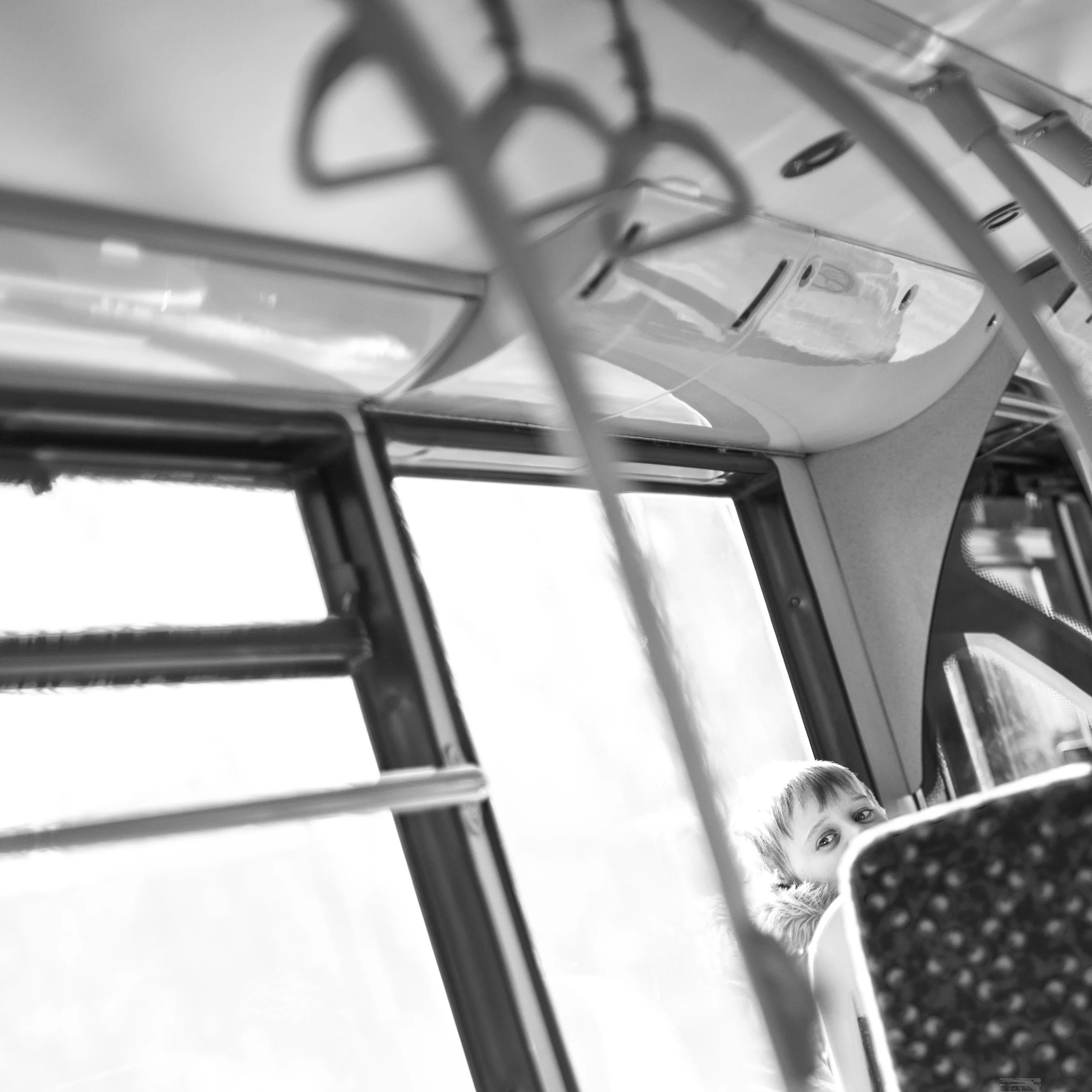 The SL's nearly silent and speedy shutter allow for the capture of fleeting moments like this one from a bus ride in Cambridge, England.