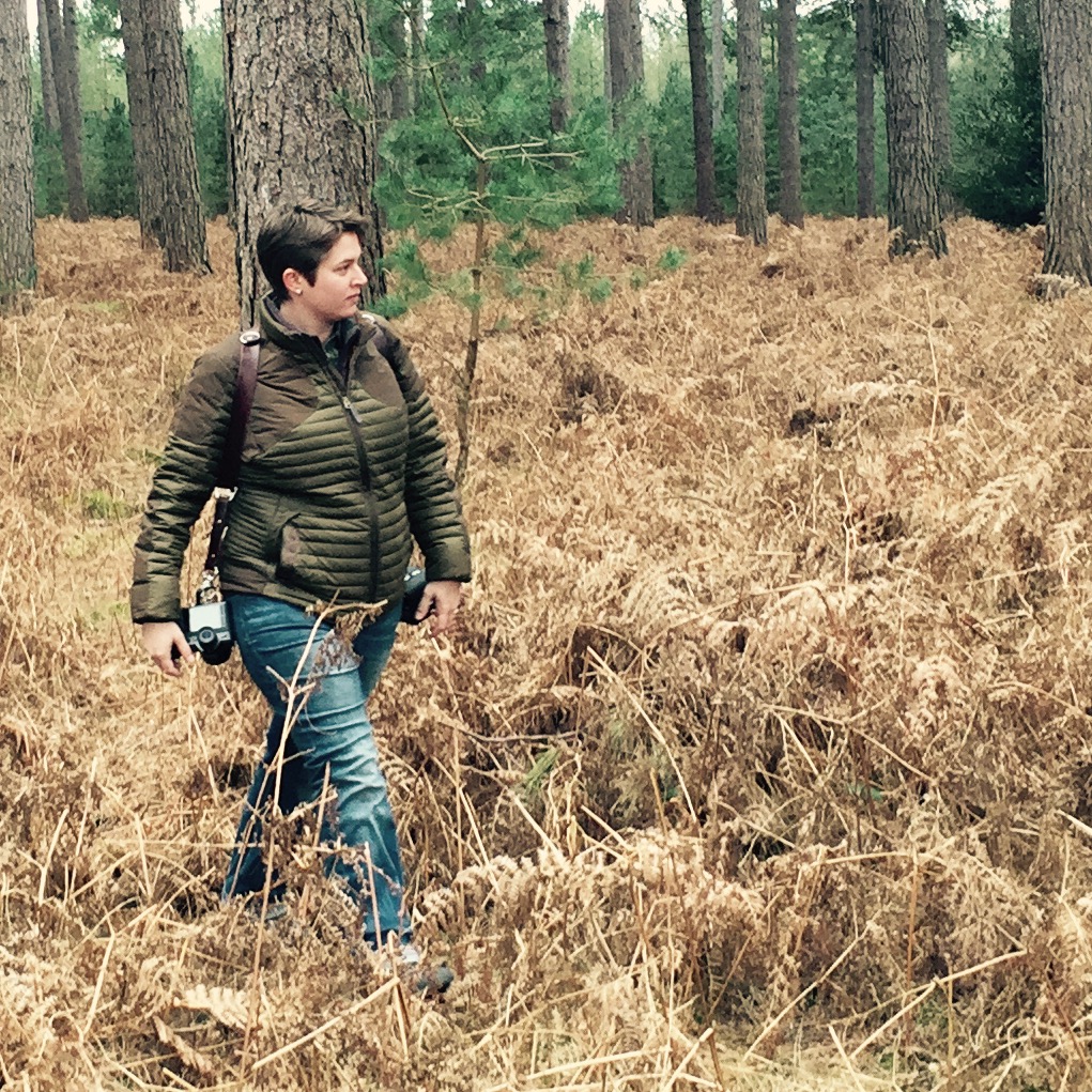 A photo from my husband, the Photo Sherpa Guy , of me carrying the SL in Thetford Forest. I prefer to carry the SL with the Holdfast Gear Moneymaker strap (seen above).