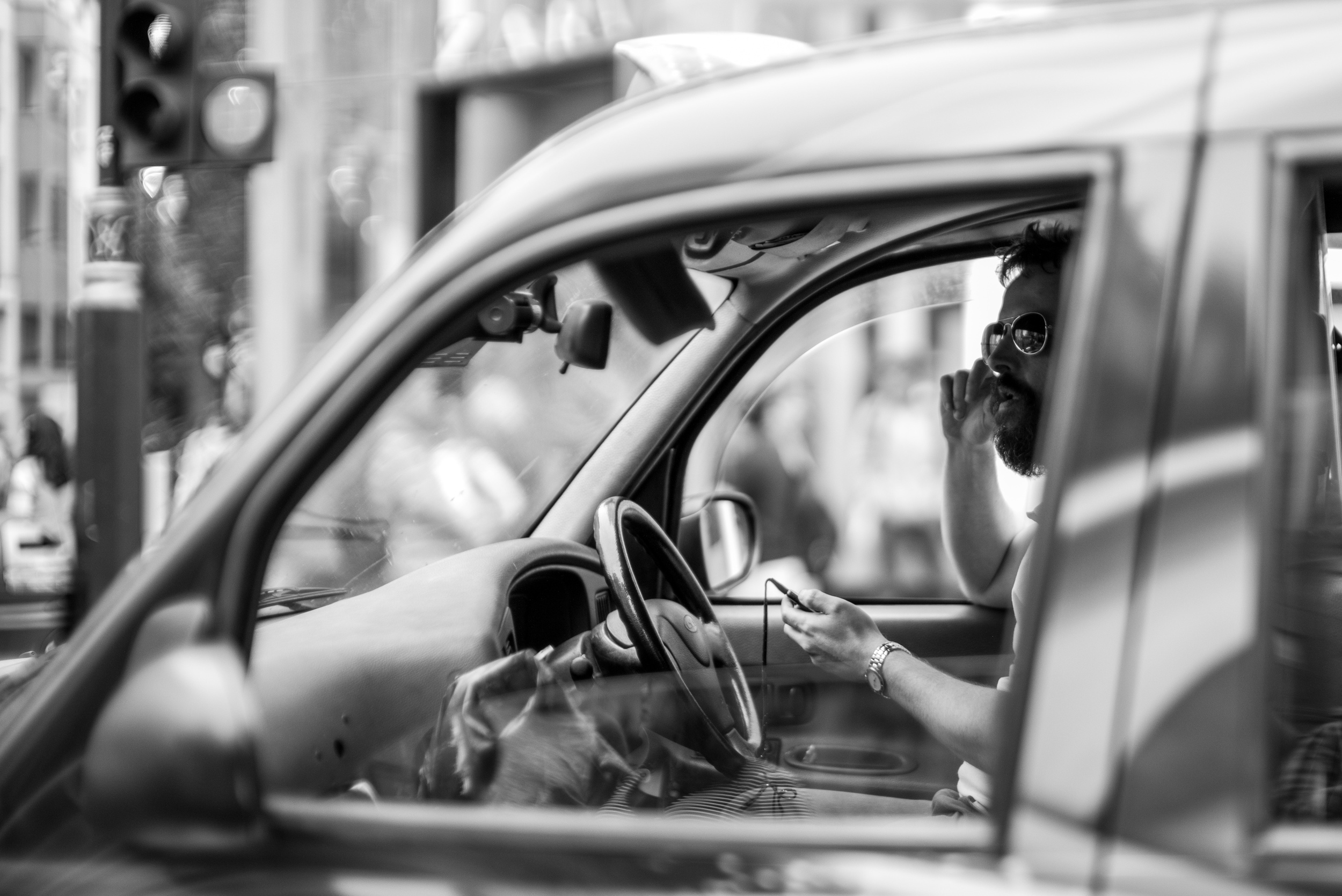 Taxi Driver - Leica MM with Leica 50mm Noctilux f/0.95
