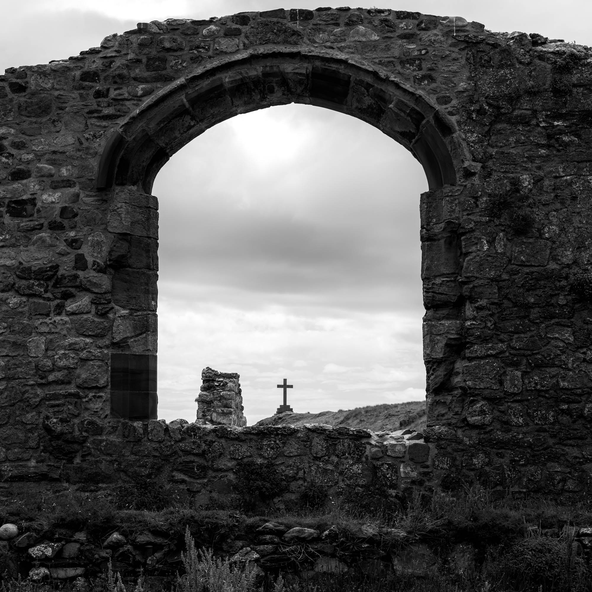 Remains from an old church on Llanddwyn Island