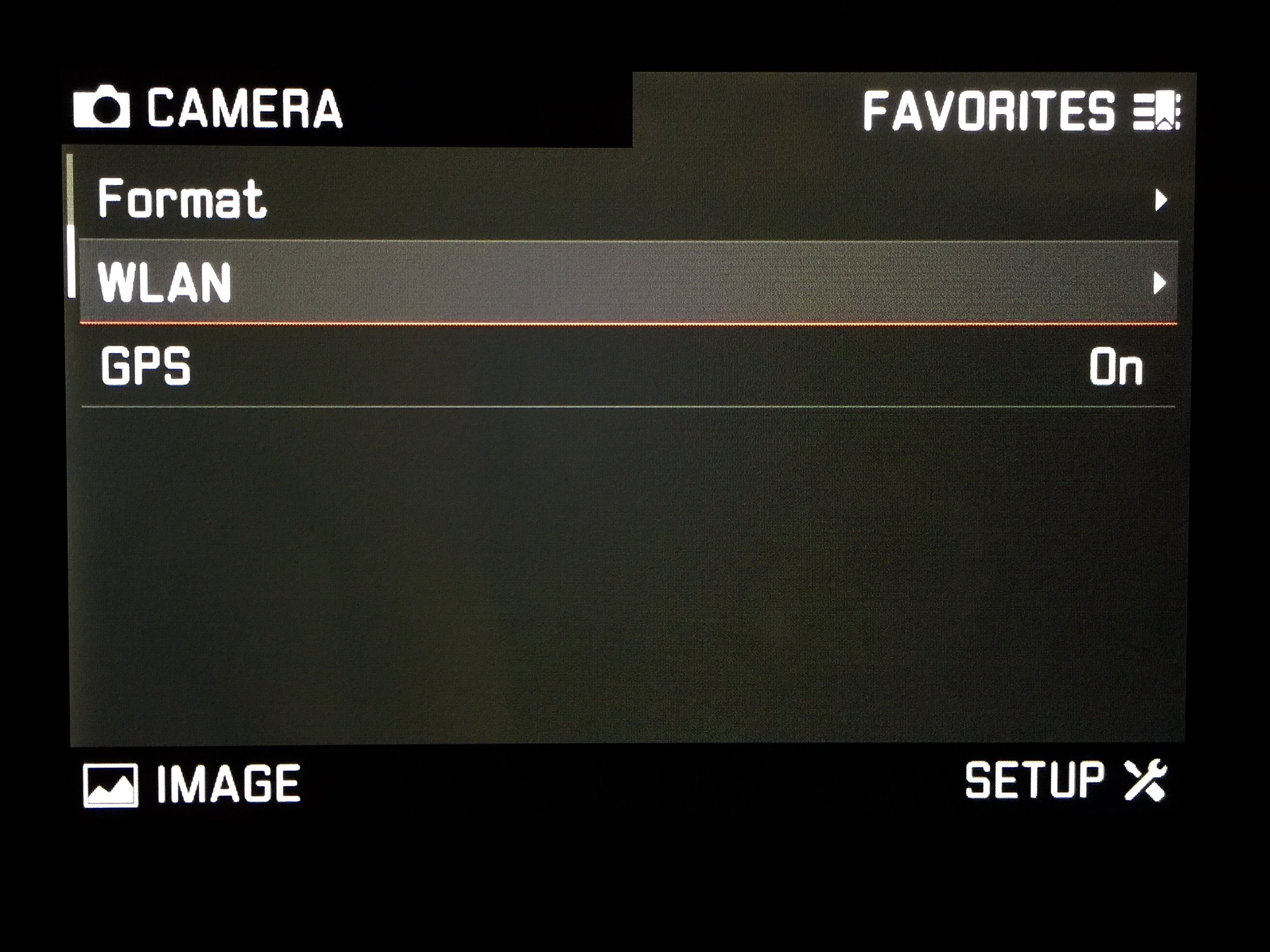 The WLAN screen (hint: make this a page included in your favorites tab for fast access)