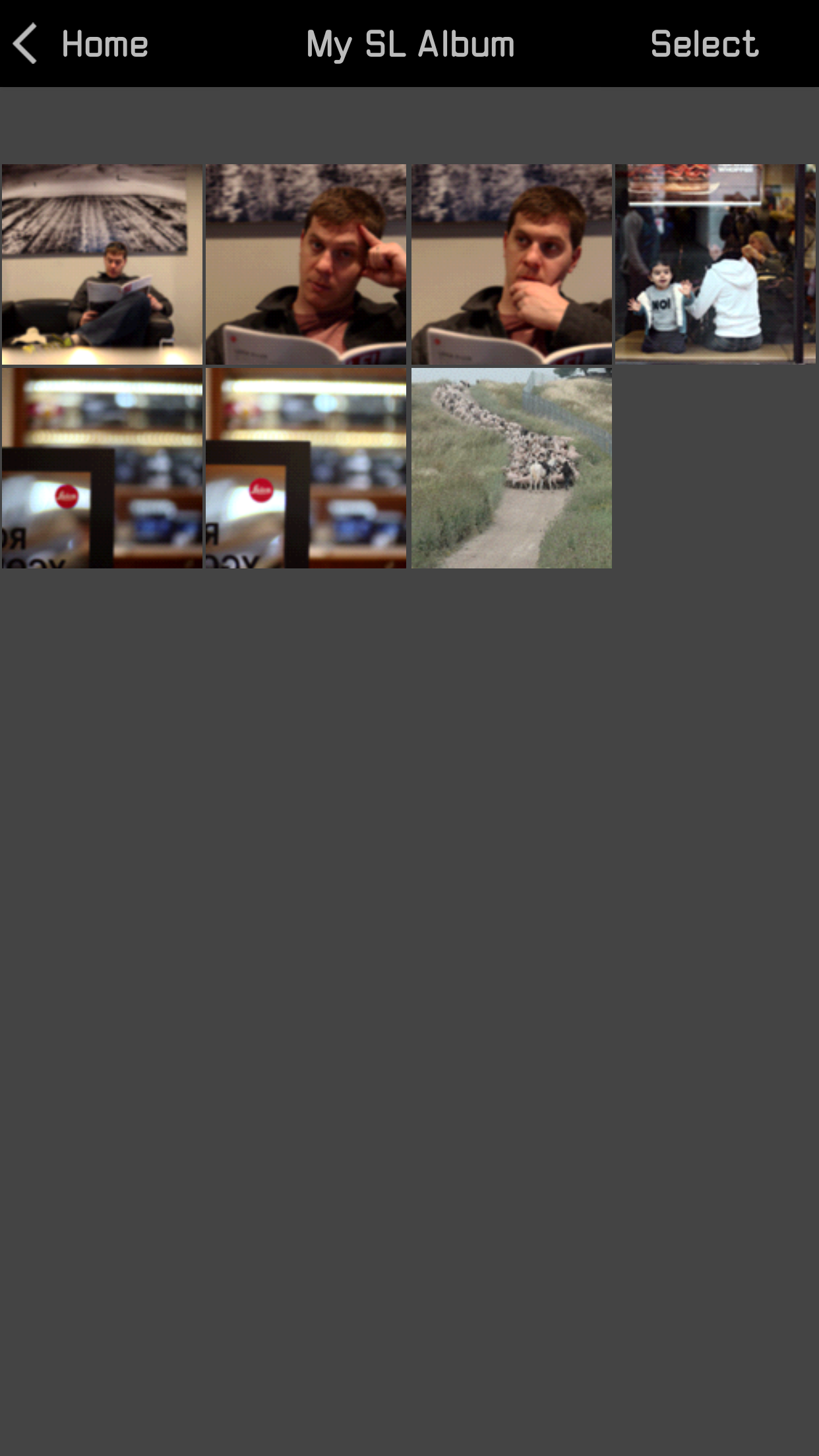 Photos saved in the Leica Photos album..... seems duplicative to me, but no biggie.