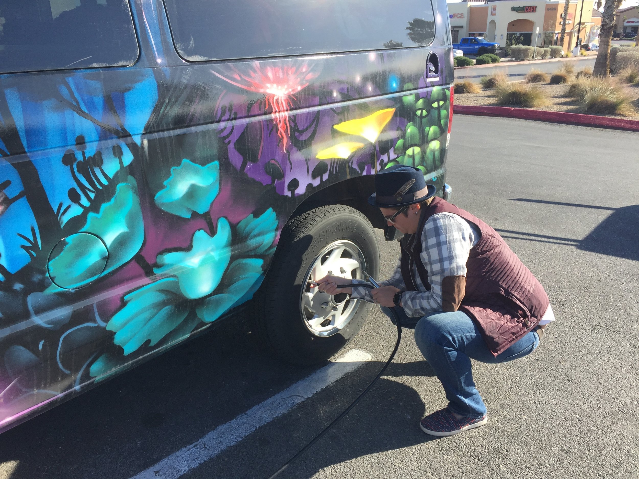 We had to add air to the tires when the cold weather dropped the tire pressure. Most gas stations will have pumps, but it's another reason to have some quarters on hand.