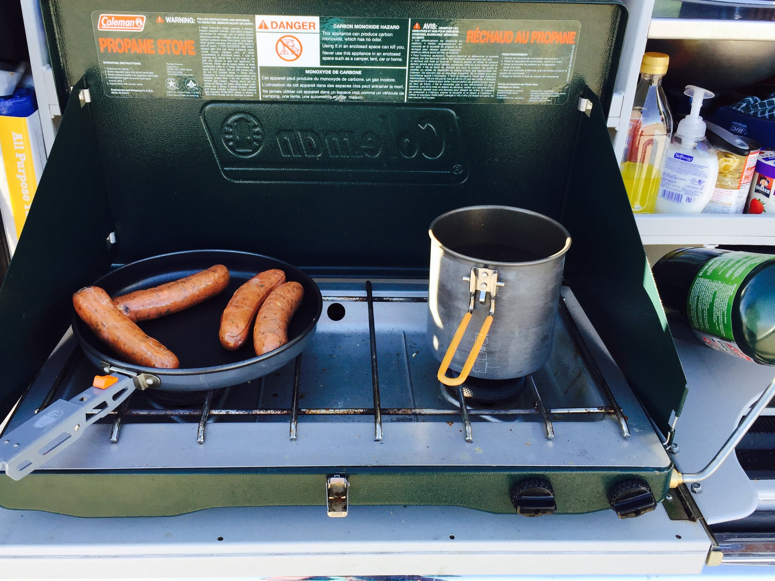 The pull out camp stove
