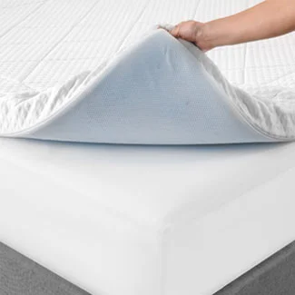 Random mattress topper from Bed, Bath & Beyond... much better