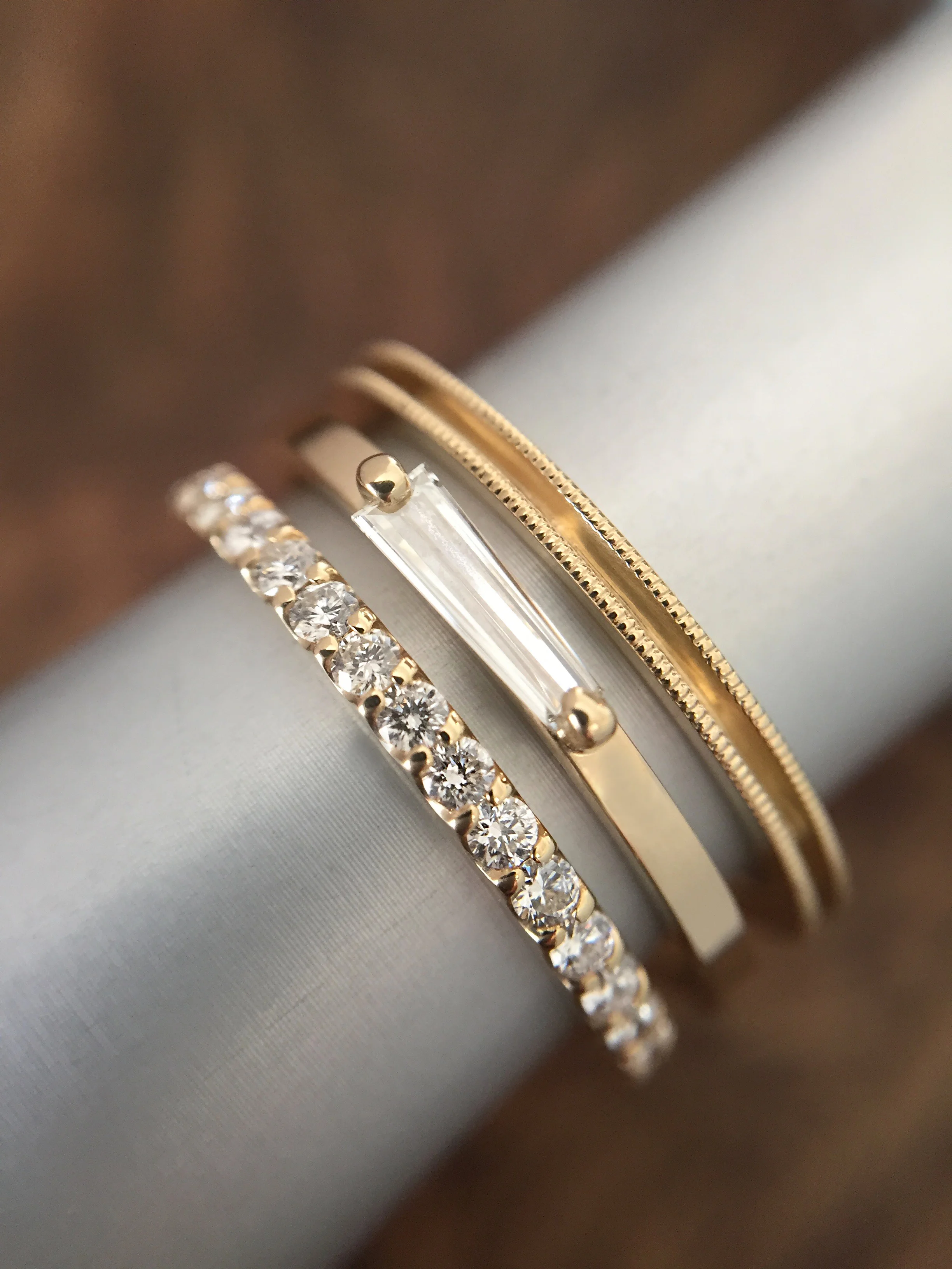 diamond full eternity ring, diamonds, eternity ring, full eternity, gold, recycled gold, wedding band, handmade jewelry, fine jewelry, Elliot Gaskin, New York City, jewelry