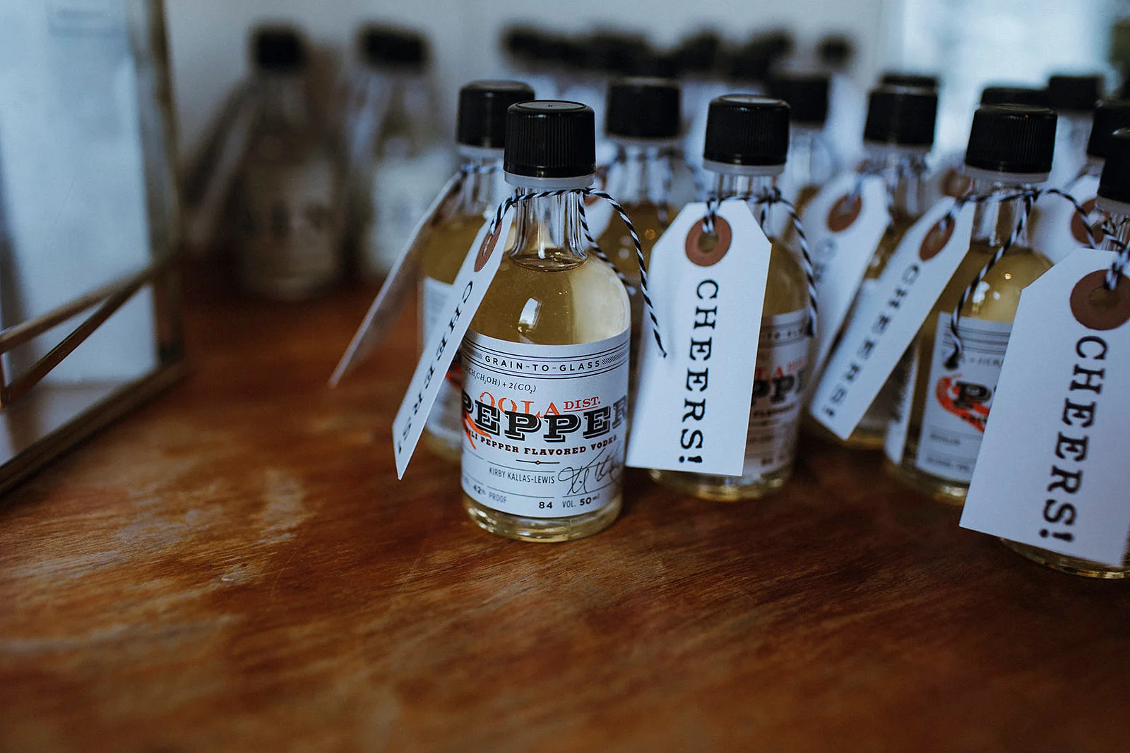 Party favors by OOLA Distillery 