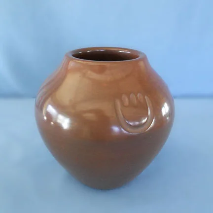 Bear Paw Design Brown Jar