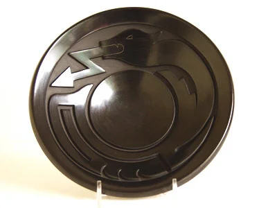 Black Avanyu design Plate