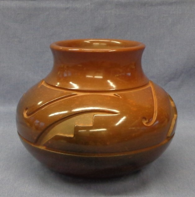 Brown/Red Jar
