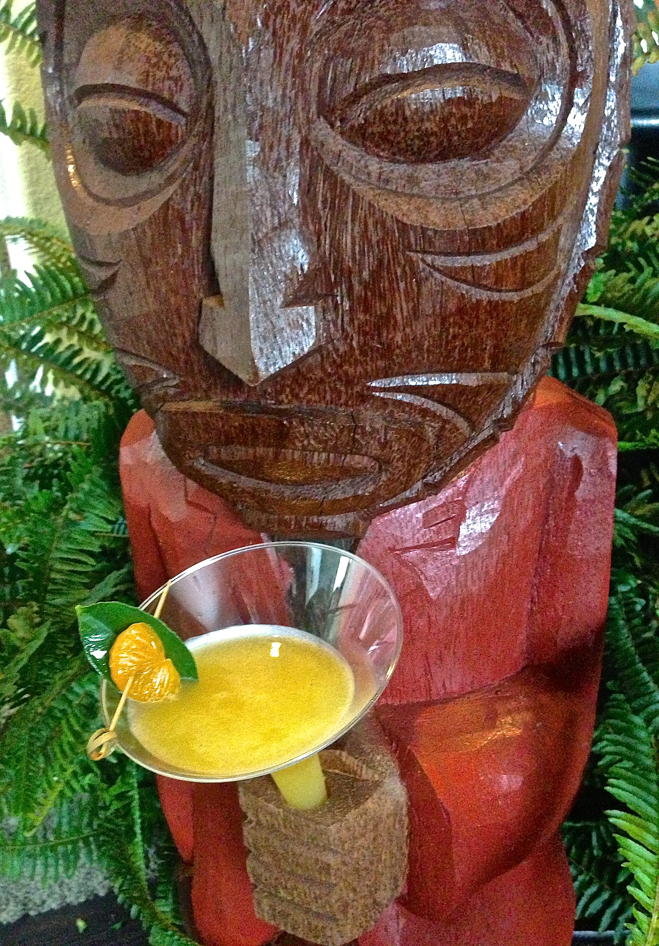 Our resident tiki deigned by John Mulder is known for getting a little tipsy. 