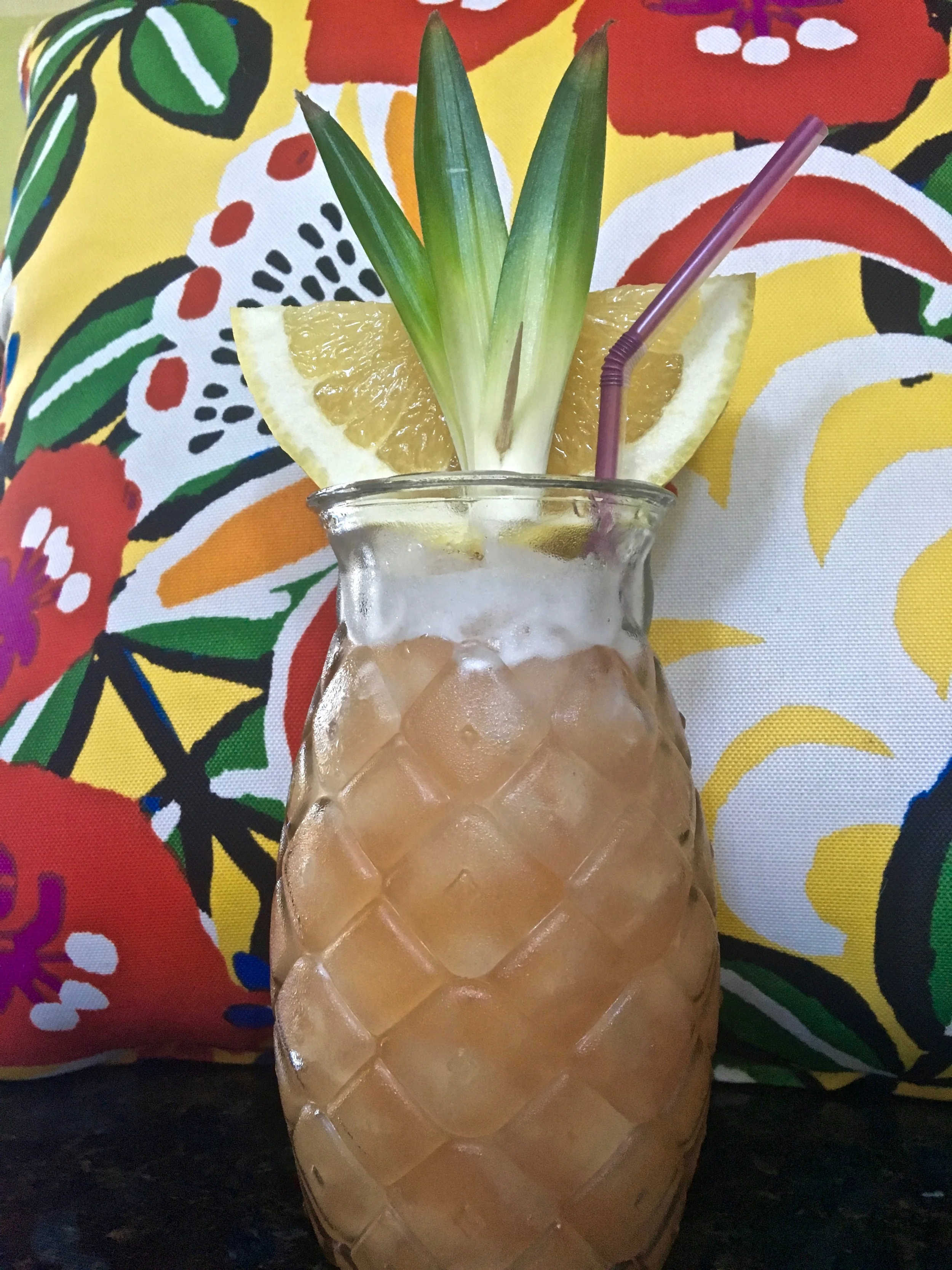 Tiki Italiano is the perfect Summer sipping cocktail. Not too sweet and packs a potent enough punch for those who prefer not to dilute their cocktail with too much fluff. Pineapple and grapefruit juices combined with Italian spirits and rum were meant to be together. 