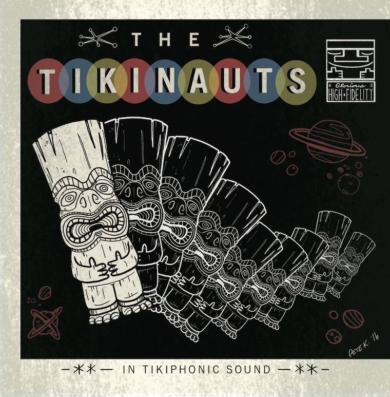 If you happen to be in or travel through the Milwaukee area, you just may be able to catch The Tikinauts playing live at one of the local tiki bars or events they are known for haunting. Music is available now on their site. 