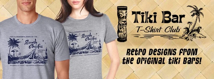 We love Tiki Bar T-shirt Club . Get a new tiki bar shirt every month delivered right to you. Buy one, or subscribe and get them monthly. All of us at ZTL proudly wear our Tiki Bar T-shirt Club shirts and enjoy telling people where to get theirs.