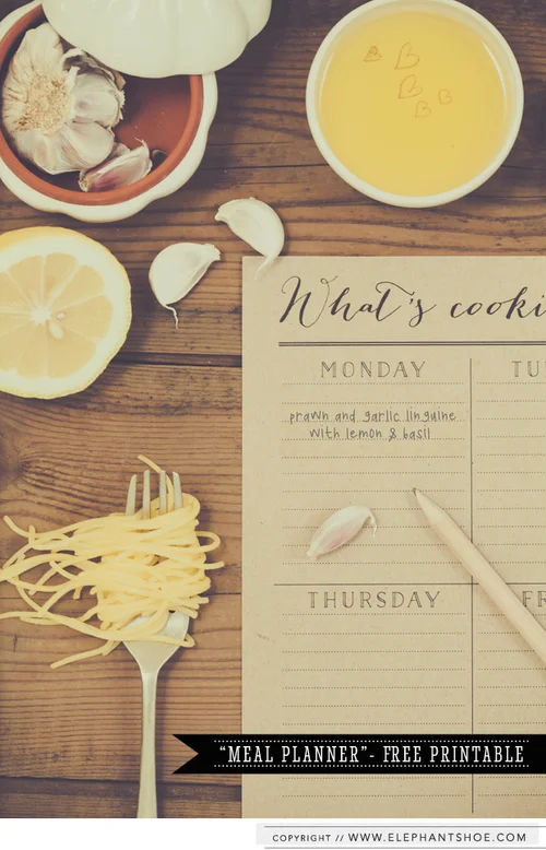What’s Cooking . . . good looking? Meal Planner Printable ...