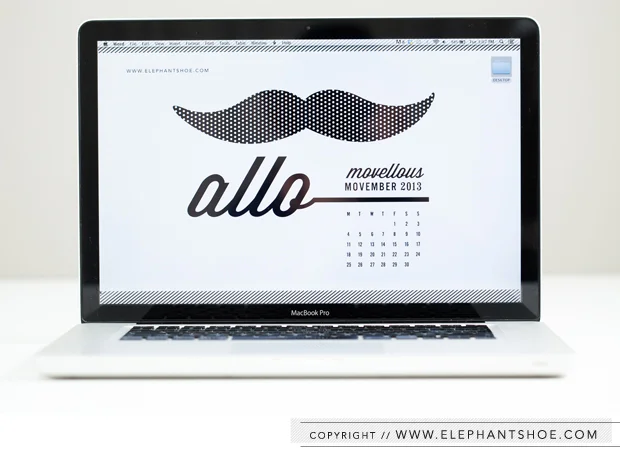 Allo Movellous Movember {Free Digital Calendar & Printable ...