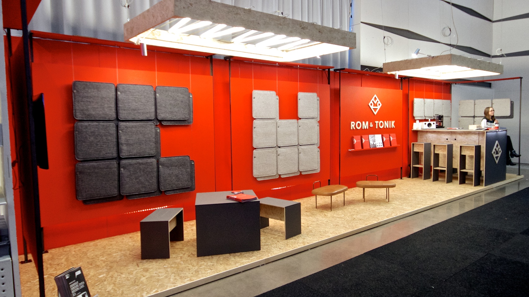 We designed and built the stand ourselves. Quite the extensive project, but we are really happy with the result!