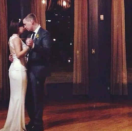 Celebrating one of our very best days, thanks for helping to make our wedding so special! - Lindsey