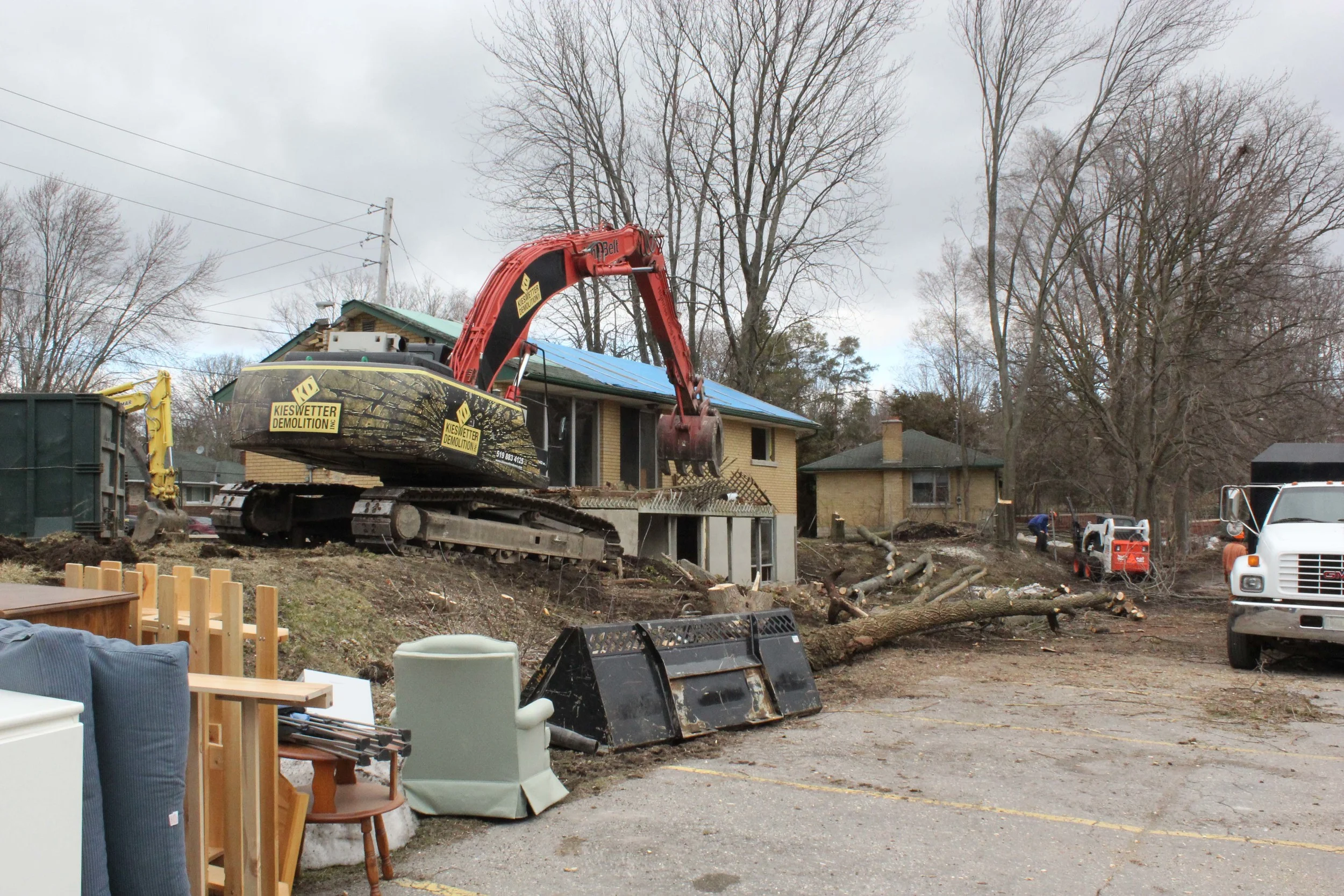 demolition begins