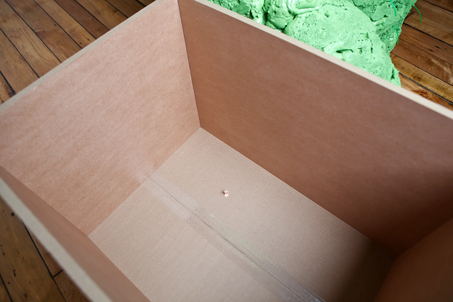 Belonging Sculpture detail 2013 6' x 4' x 4' Spray foam, latex paint, wood, plastic, rigid foam, craft paper, found object.