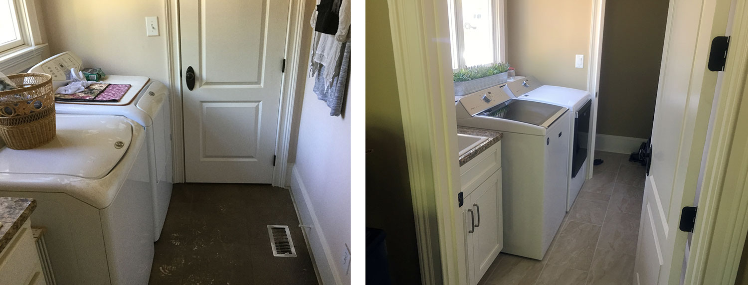 Laundry Room: Before / After