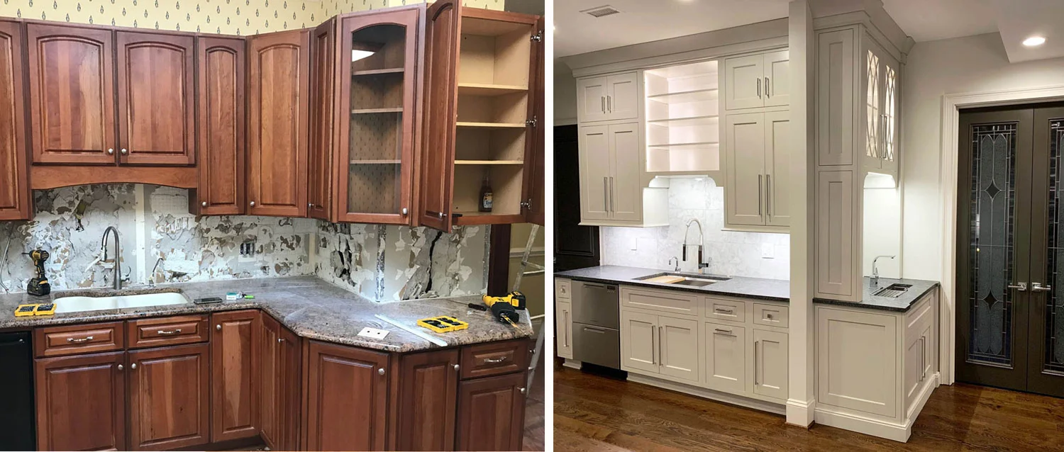 kitchen cabinets: Before & After