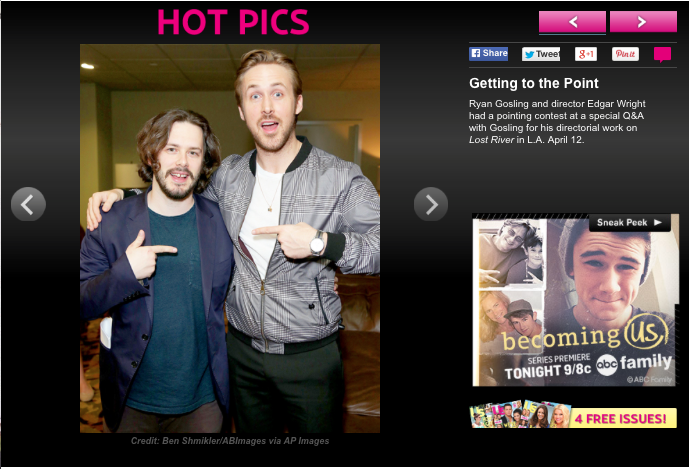 US Magazine - Edgar Wright and Ryan Gosling - 2015