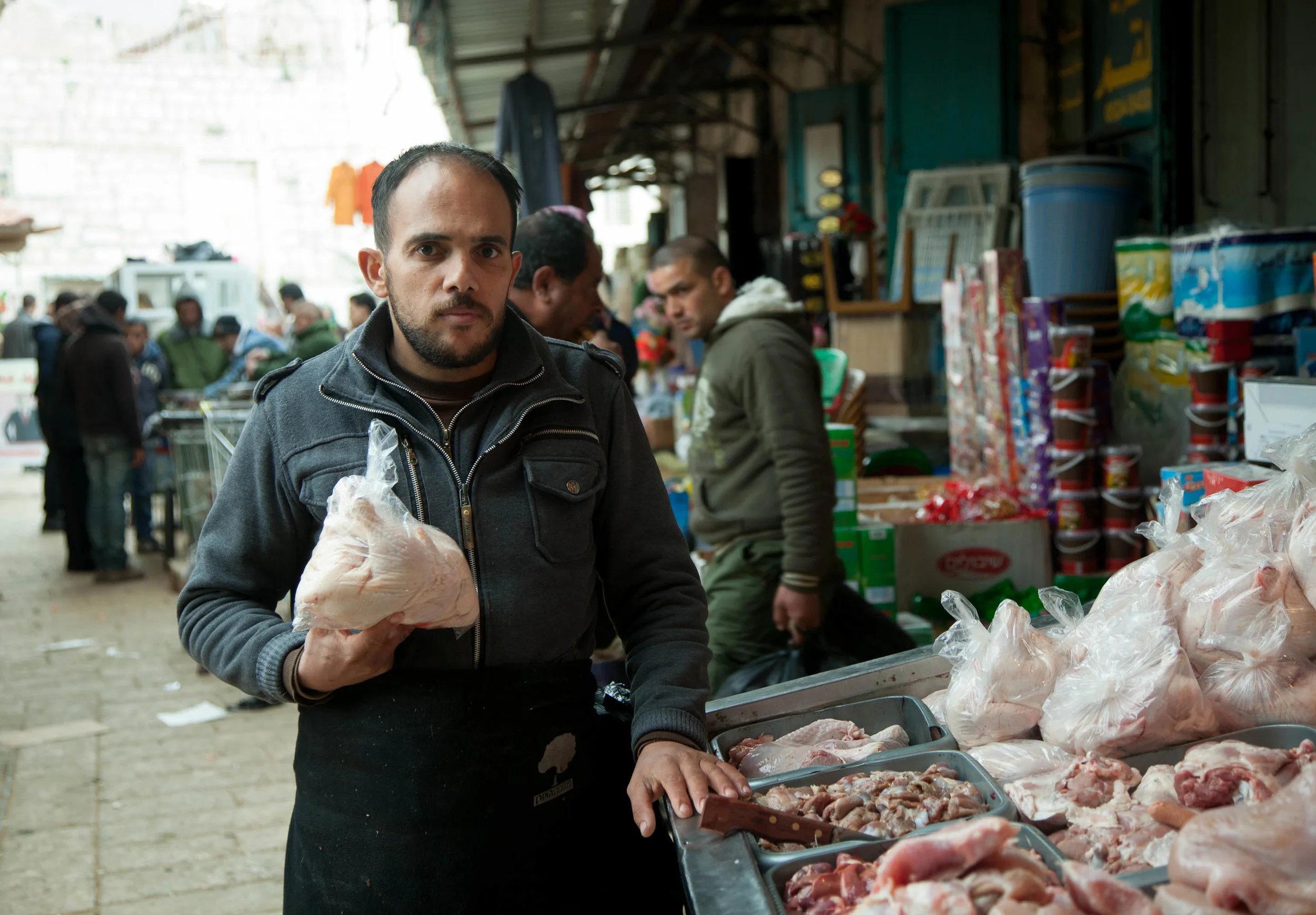 butcher, middle east markets, palestine, bethlehem, documentary photography, street photography, travel photography