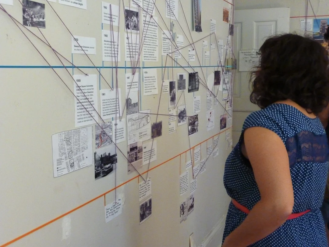 Perpetual Renewal: An intensive workshop in the Lower East Side of Manhattan that probes the true nature of supposedly finalized projects such as urban renewal and creates further opportunities for truly equitable outcomes in the redevelopment of land. Source: Aseem Inam.