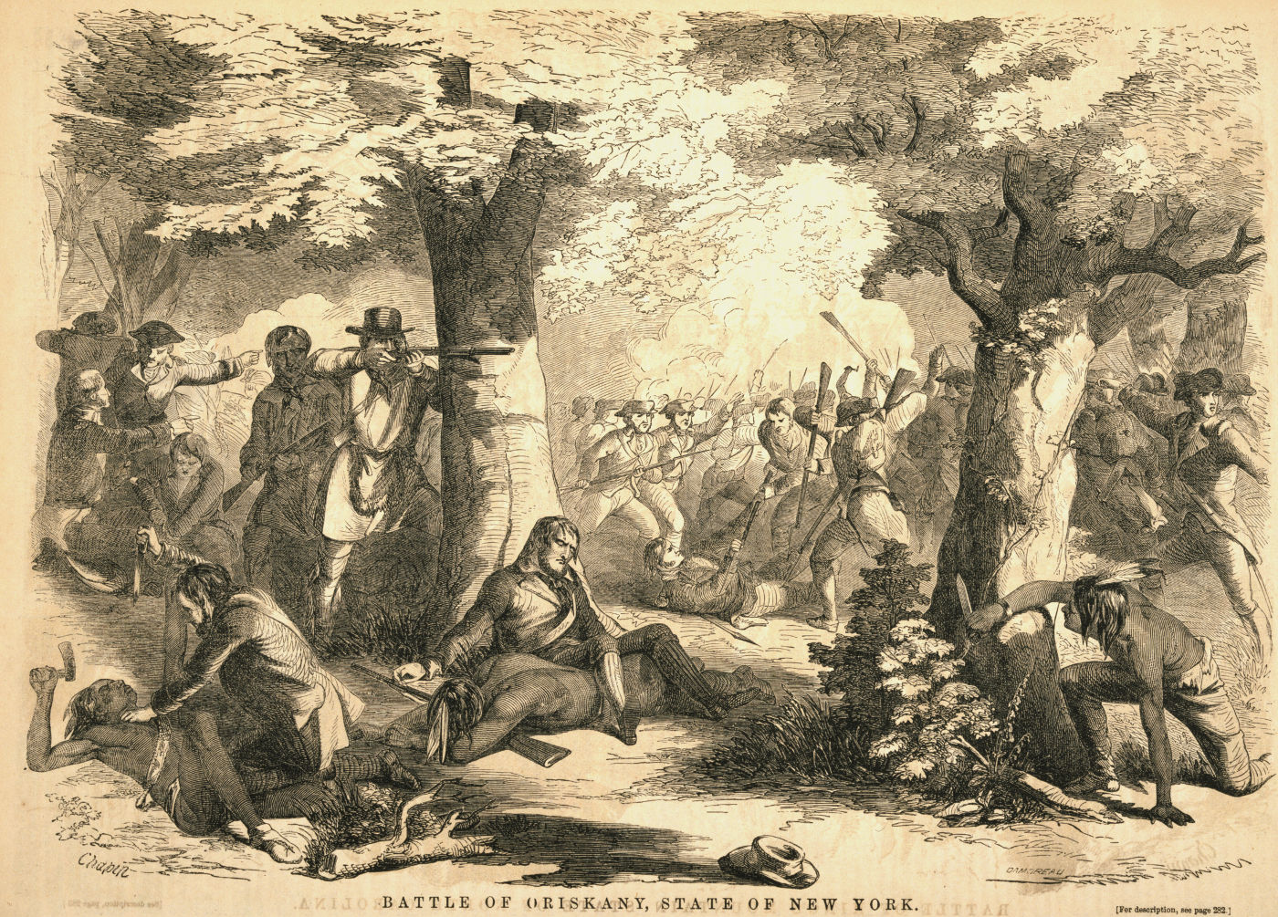 Battle of Oriskany, by John Reuben Chapin, 1857