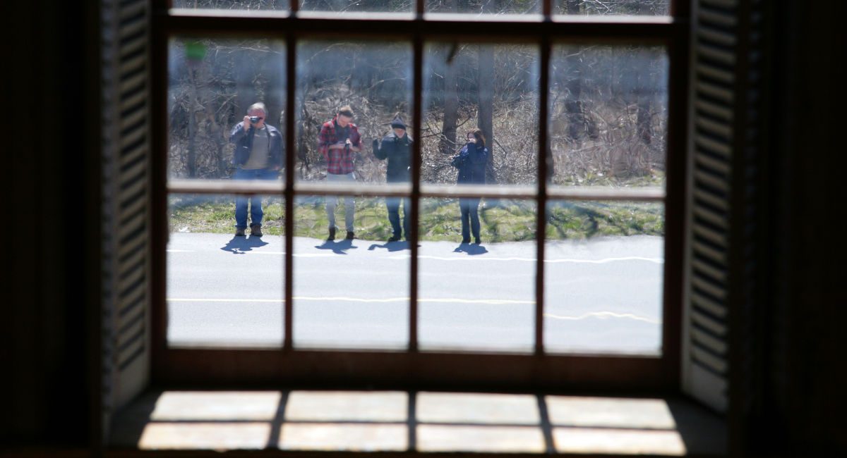 A heritage site photography class visiting from Willowbank School of Restoration Arts.