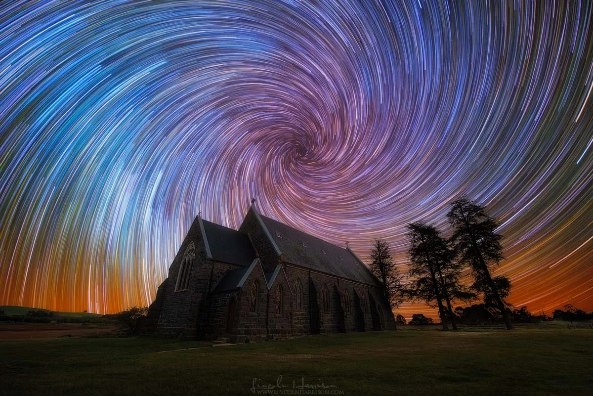 Zooming Machine Startrail Vortex