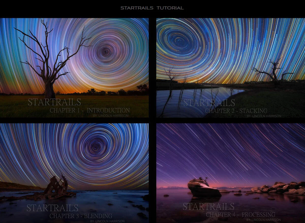 Startrails processing tutorial by Lincoln Harrison