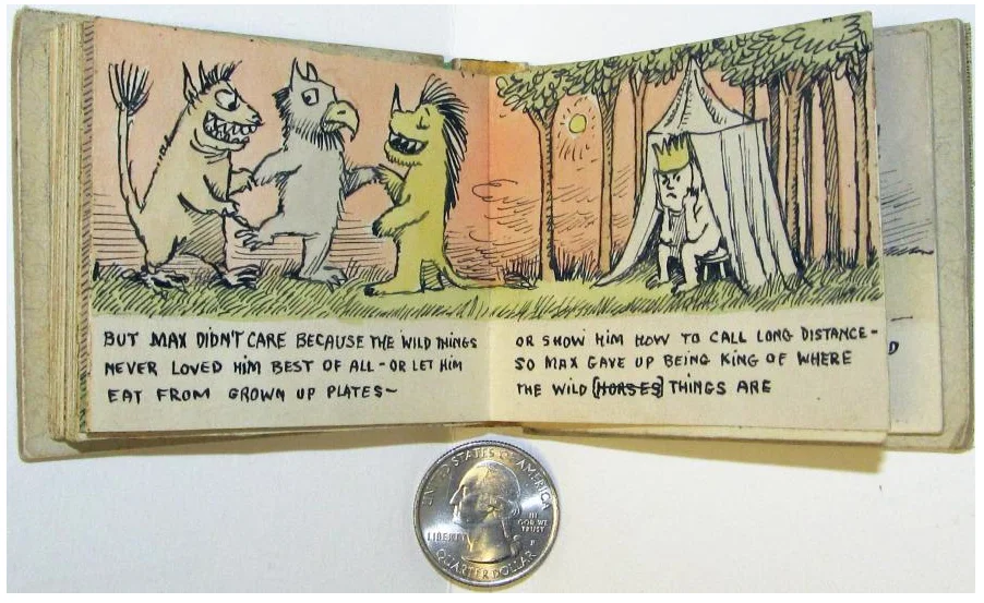  A beautiful little mock-up for Where the Wild Things Are