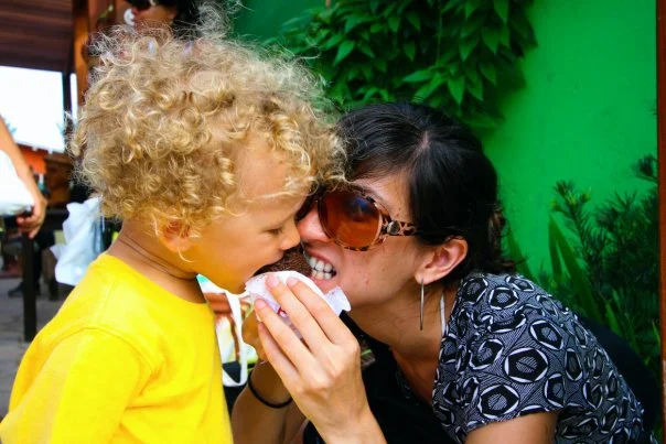 And for #TBT, sharing a brigadeiro in Brasil with my little brother in 2010.