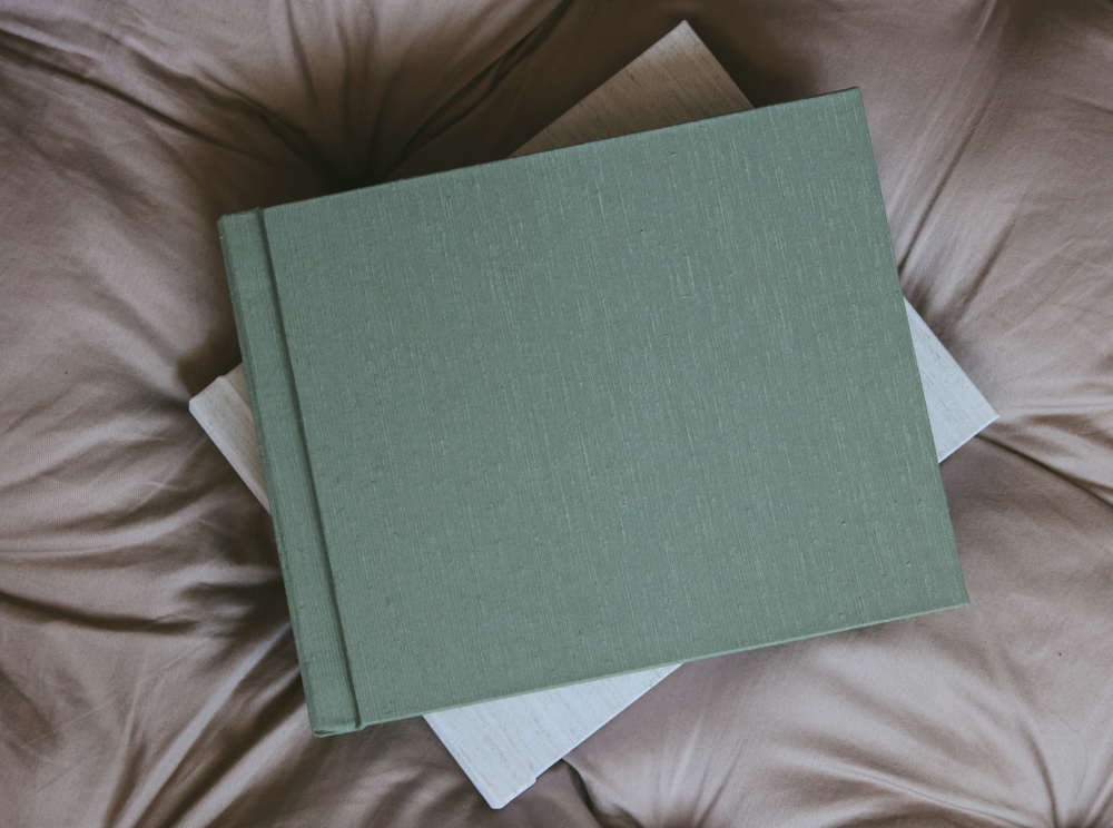 Choose from fine Japanese silk fabrics or natural linens. Pistachio and almond are shown here.