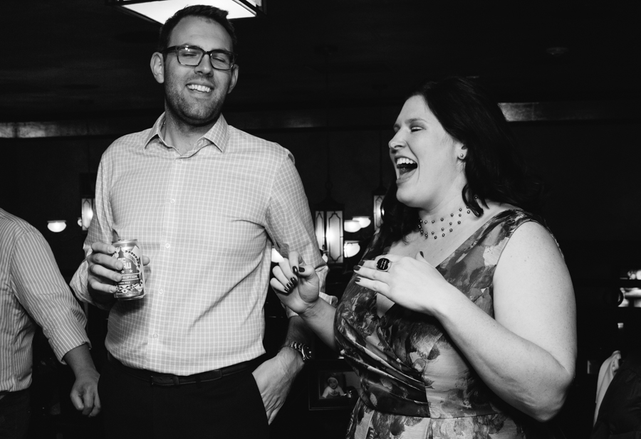 Sister of the bride giving her toast.