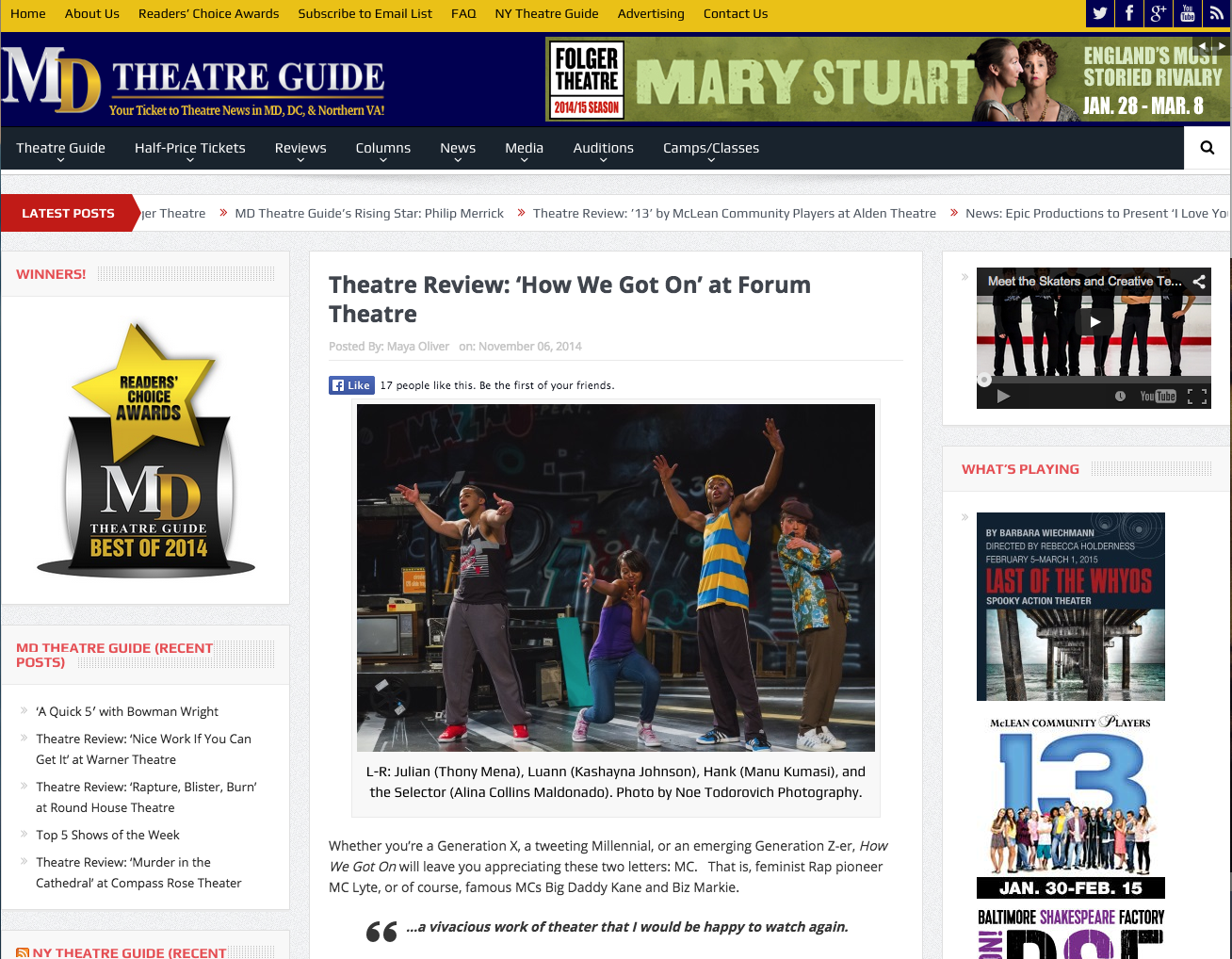 MD Theatre Guide