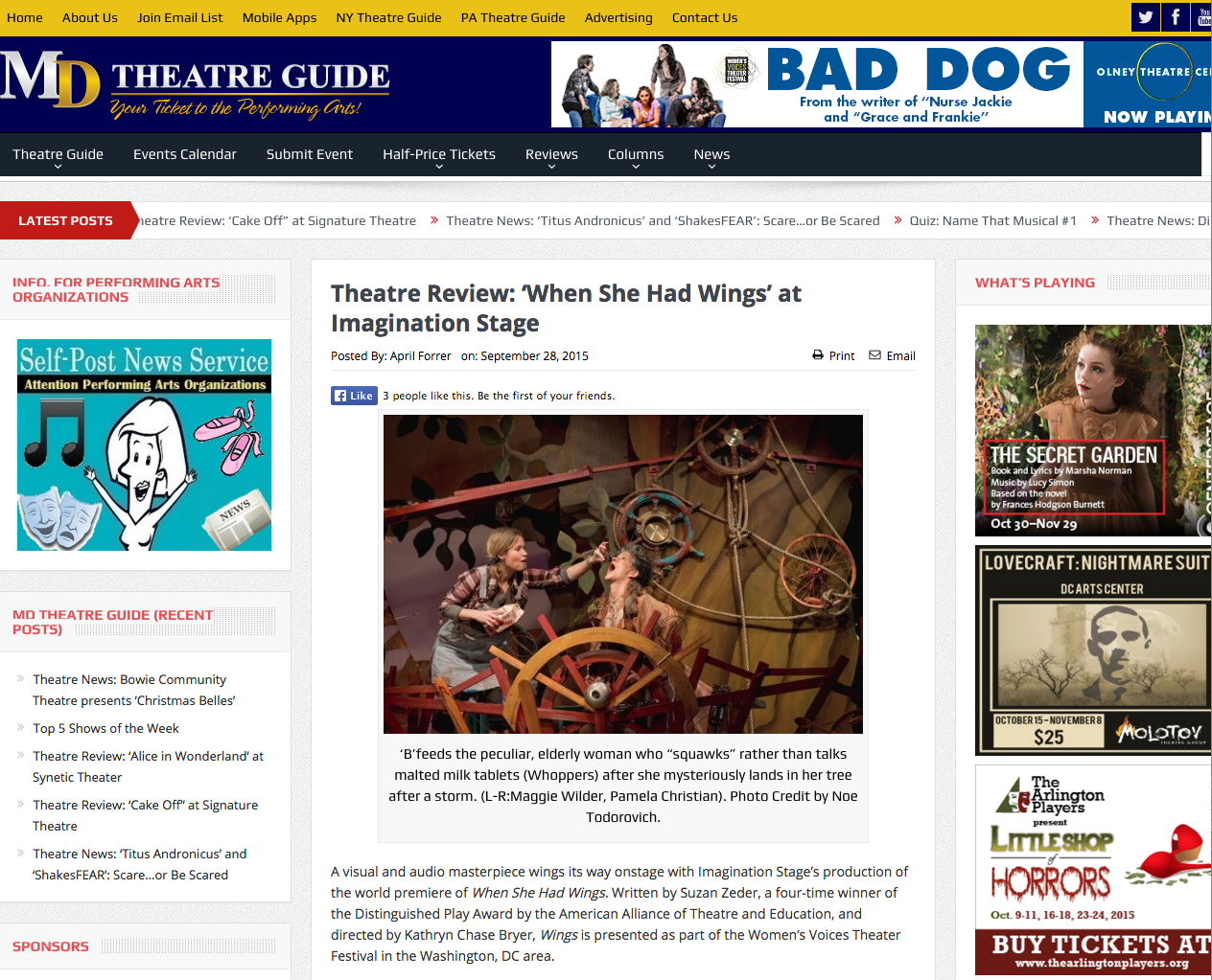 MD Theatre Guide